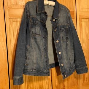 Plus size denim jacket